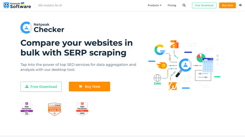 Netpeak Checker Landing Page