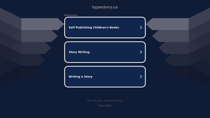 TypeStory Landing Page