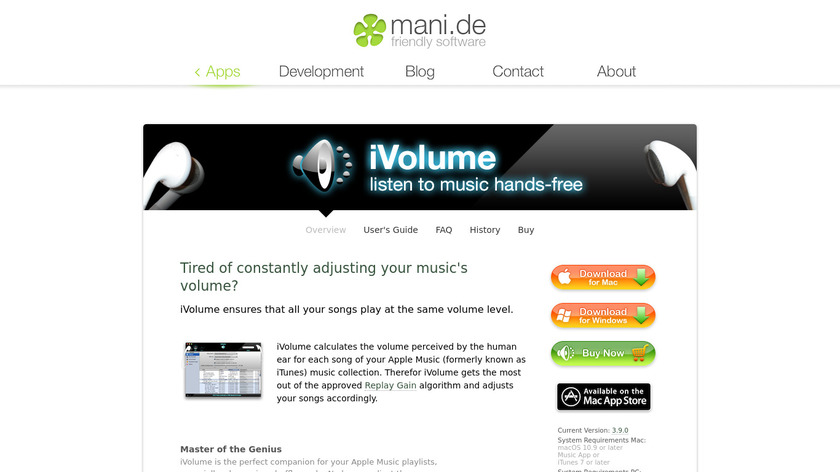 iVolume Landing Page