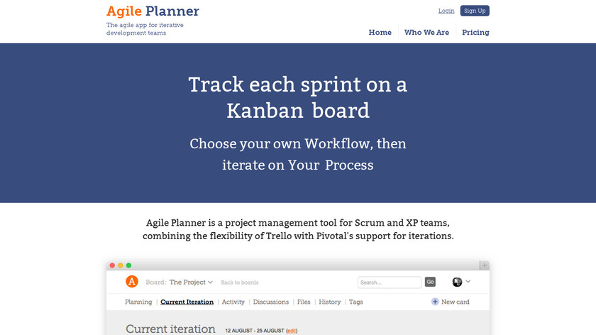 Agile Planner Landing Page