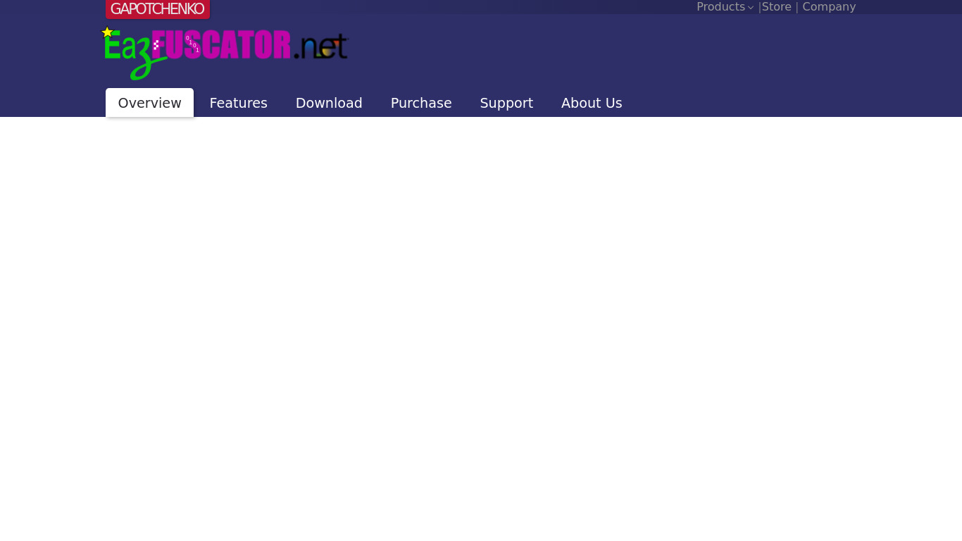 Eazfuscator.NET Landing page