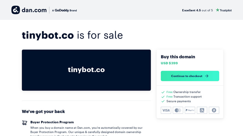 Tinybot Landing Page