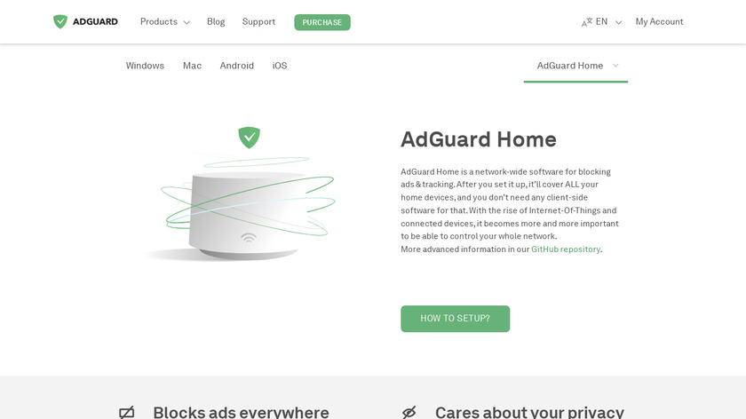AdGuard Home Landing Page