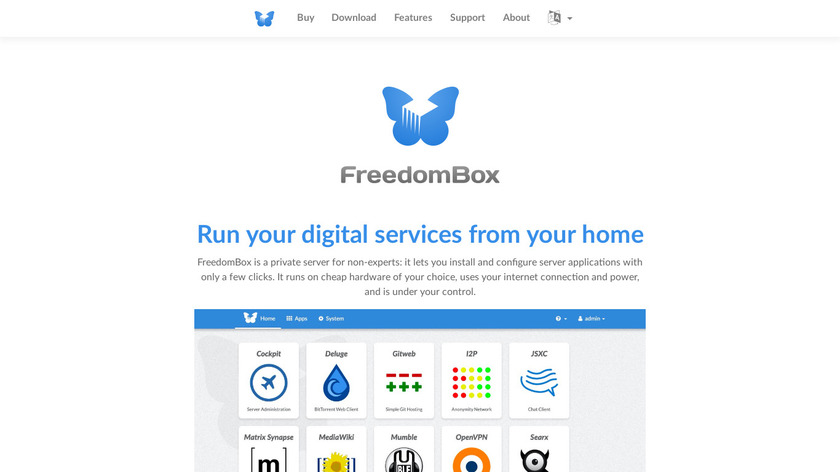 FreedomBox Landing Page