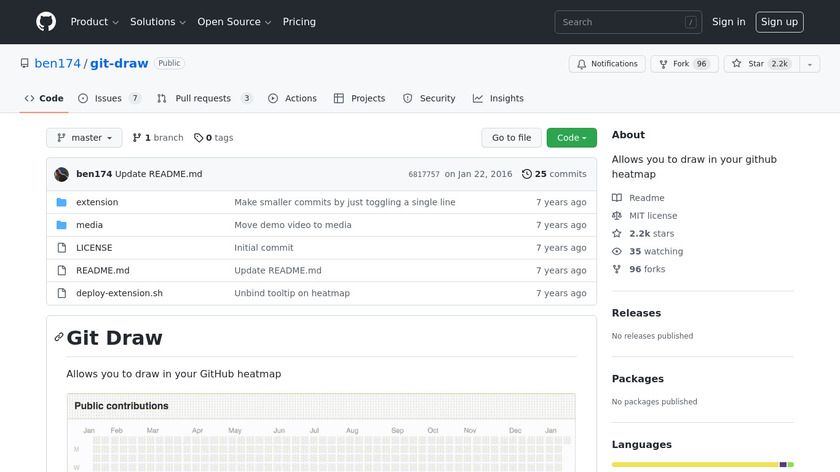 Git Draw Landing Page