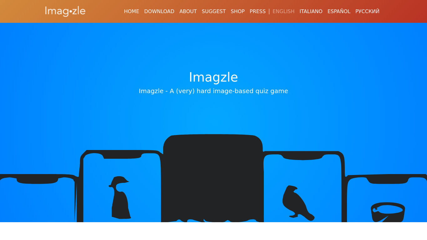 Imagzle Landing page