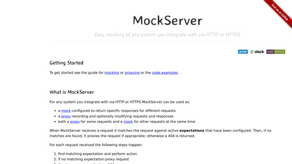 MockServer screenshot