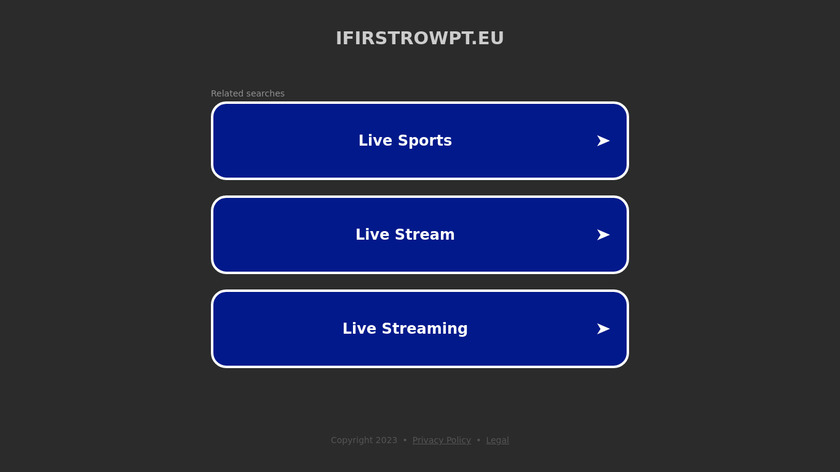 FirstRow Sports Landing Page