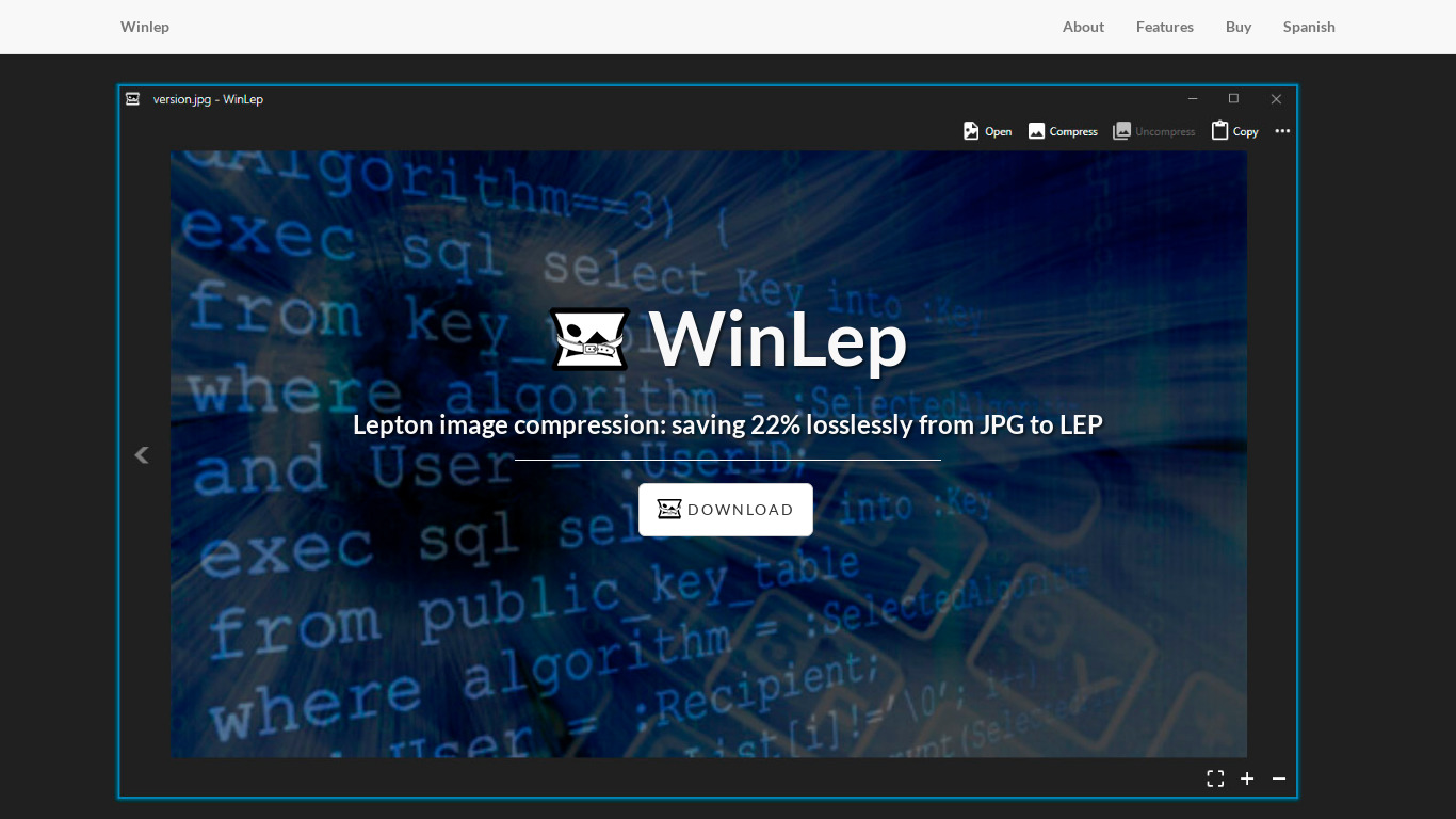 WinLep Landing page