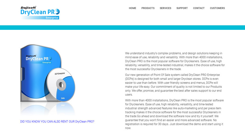 DryClean PRO Landing Page