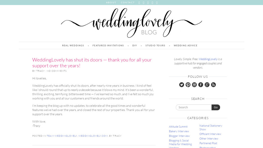 WeddingLovely Landing Page