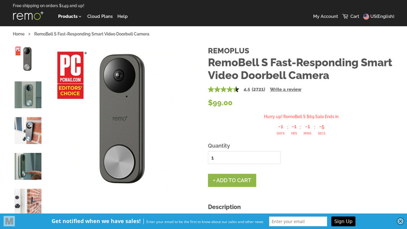 RemoBell S Landing Page