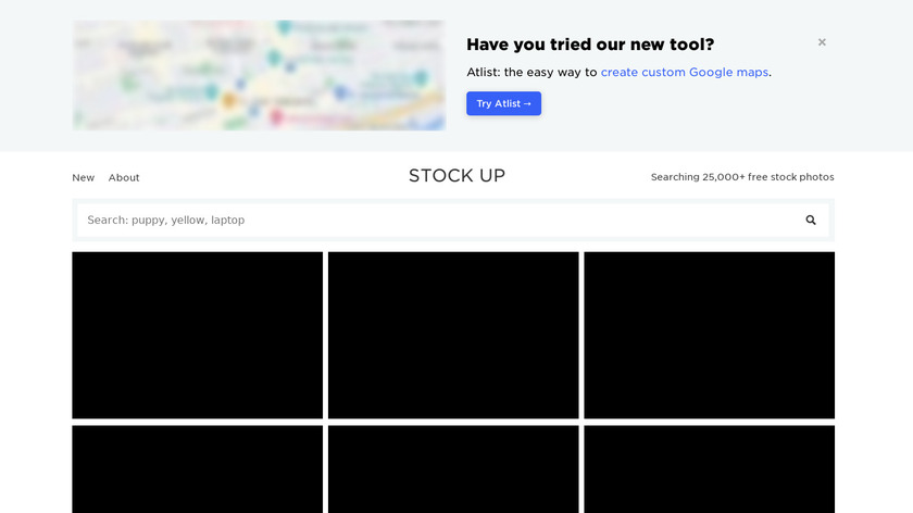 Stock Up Landing Page