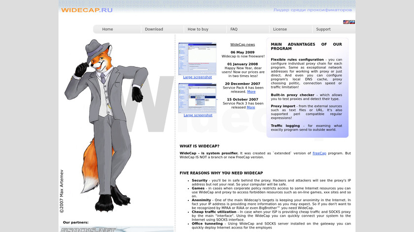 Wide Cap Landing Page