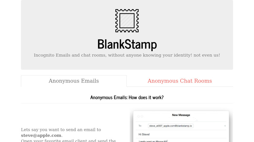 Blankstamp.io Landing Page