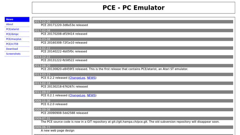 PCE Landing Page