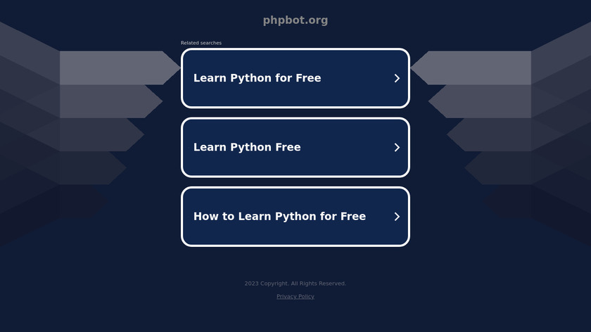 PHPBot Landing Page