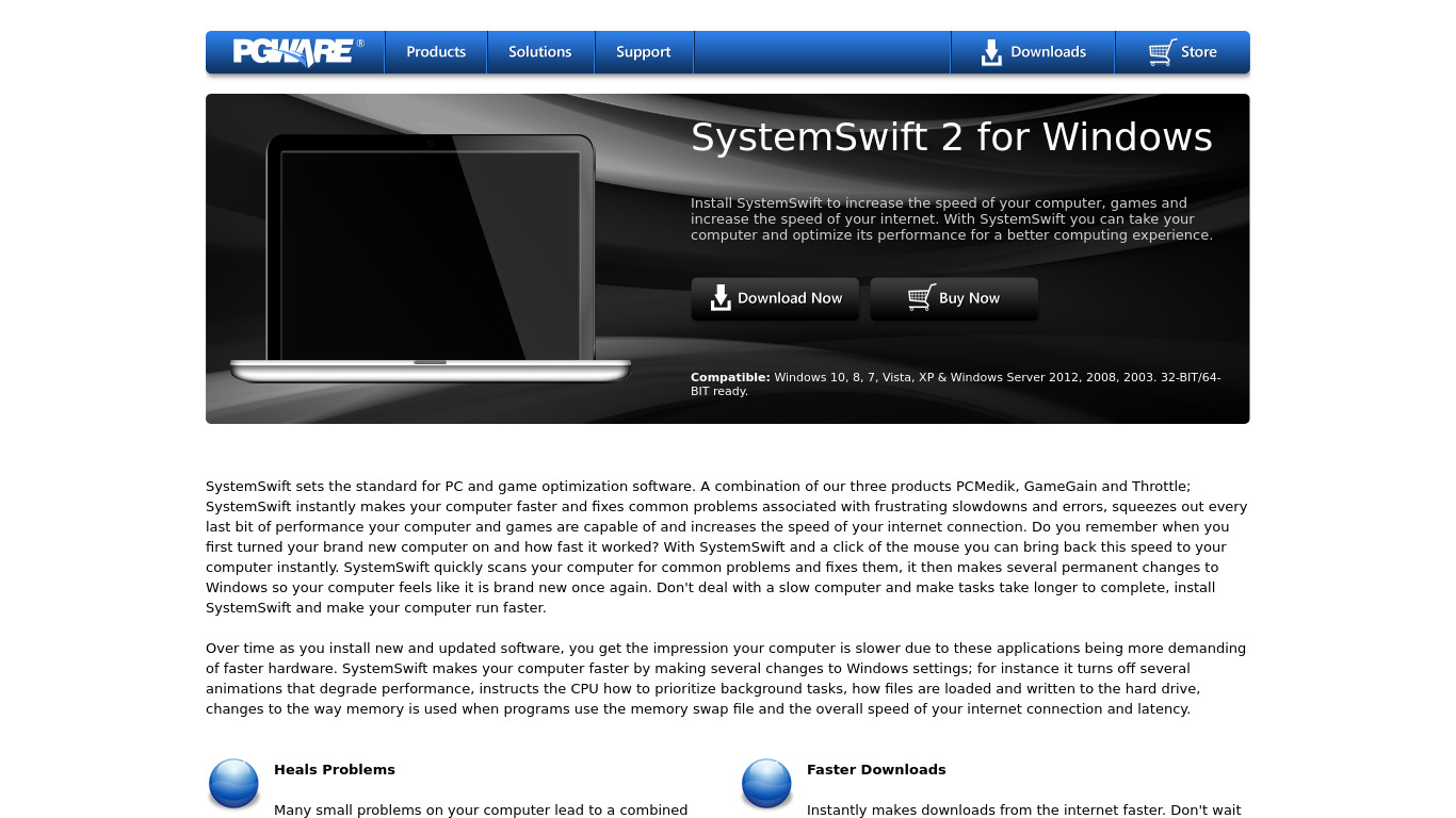 SystemSwift Landing page
