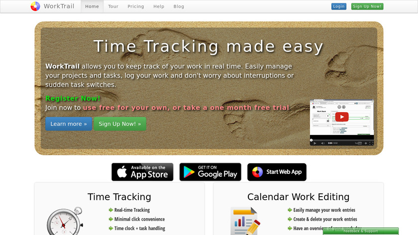 WorkTrail Landing Page