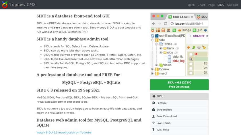 SIDU Landing Page
