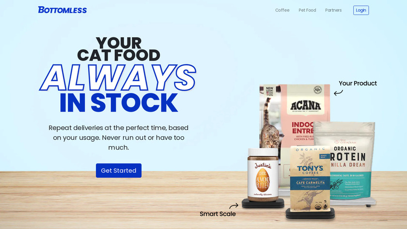 Bottomless Landing Page