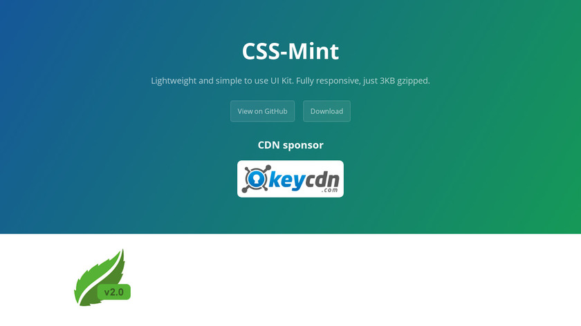CSS-Mint Landing Page