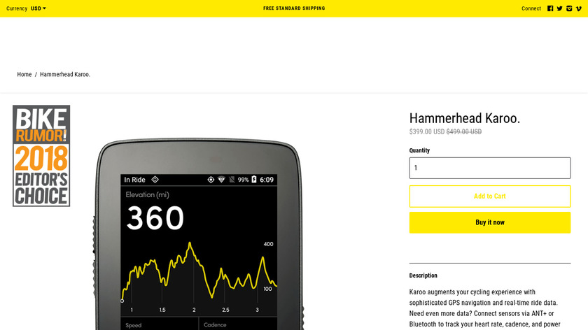 Hammerhead Karoo Landing Page