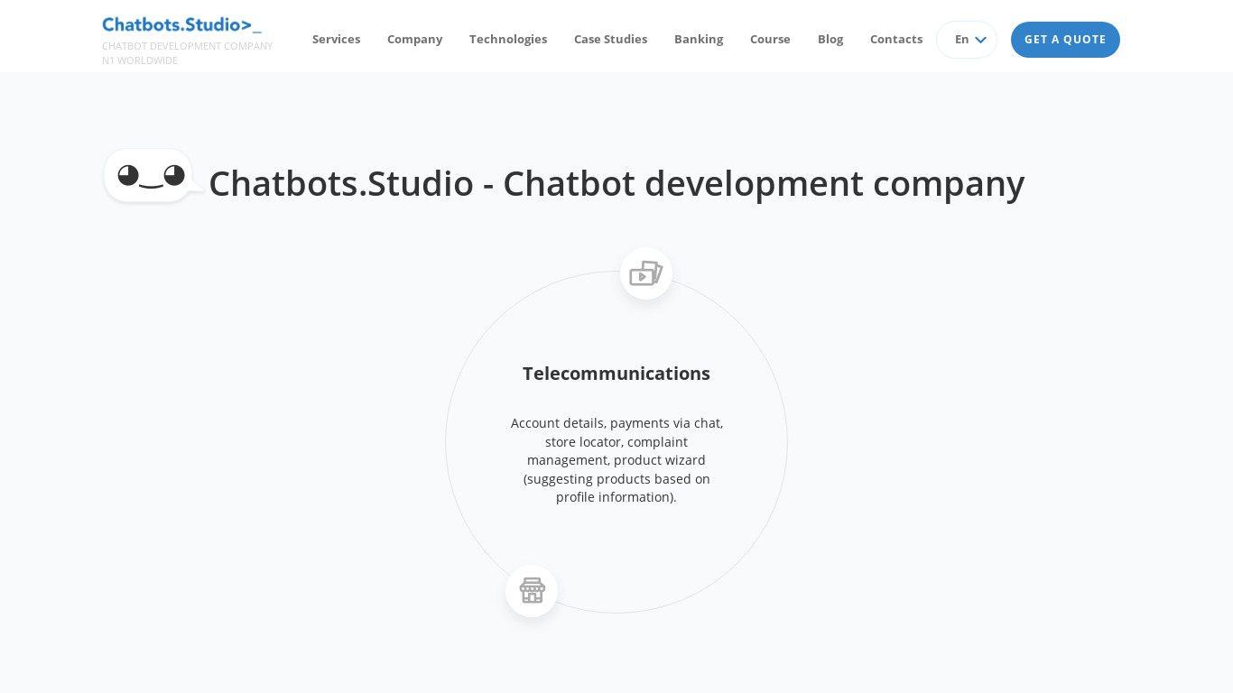 Chatbots.Studio Landing page