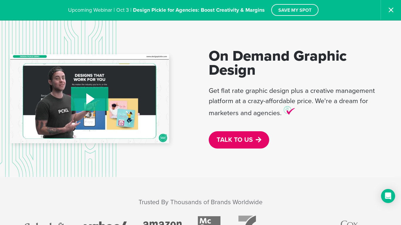 Design Pickle Landing page