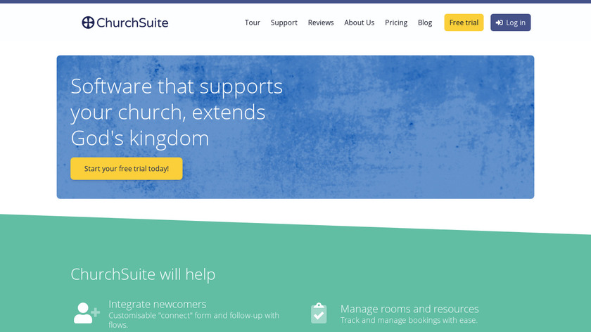 ChurchSuite Landing Page