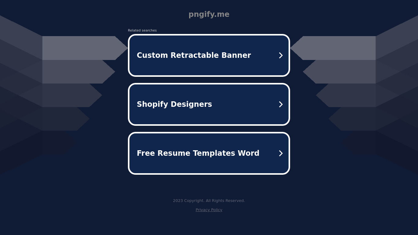 PNGify Landing page