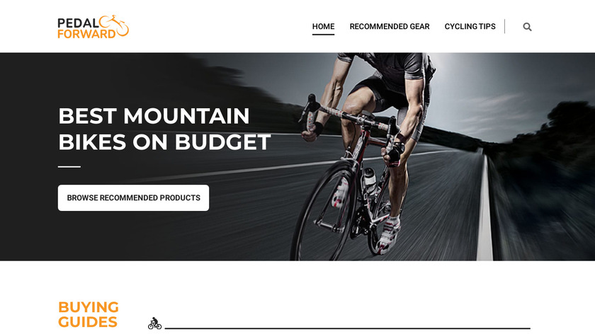 Pedal Forward Landing Page