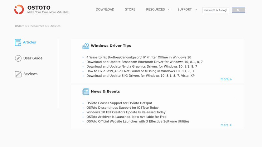 OSToto Hotspot Landing Page