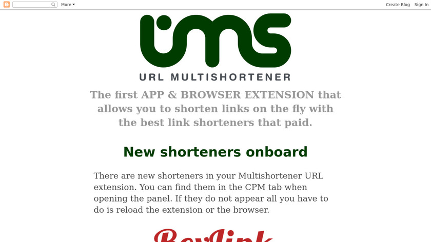 URL Multishortener Landing Page