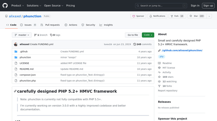 phunction Landing Page