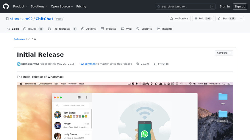 WhatsMac Landing Page