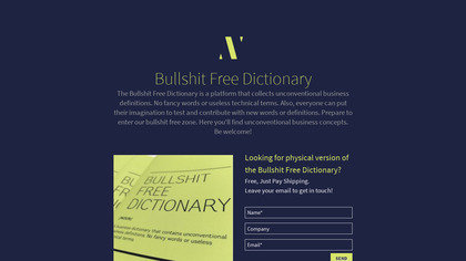 Bullshit Free Dictionary image