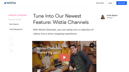 Wistia Channels image