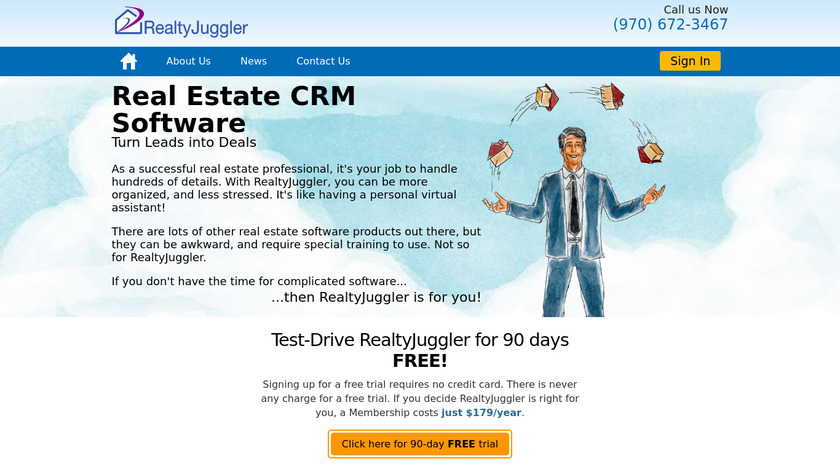RealtyJuggler Landing Page