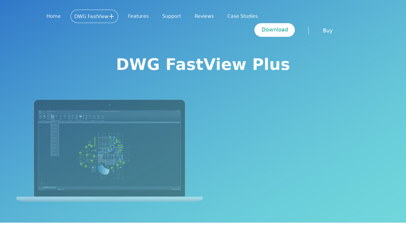 DWG FastView Plus Landing page