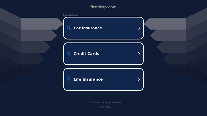 Firedrop Landing Page