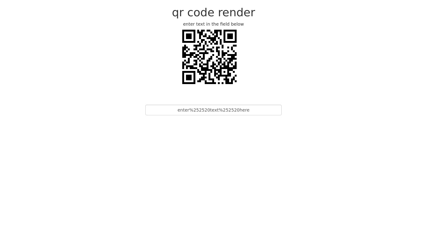 QR code render for IPFS Landing page