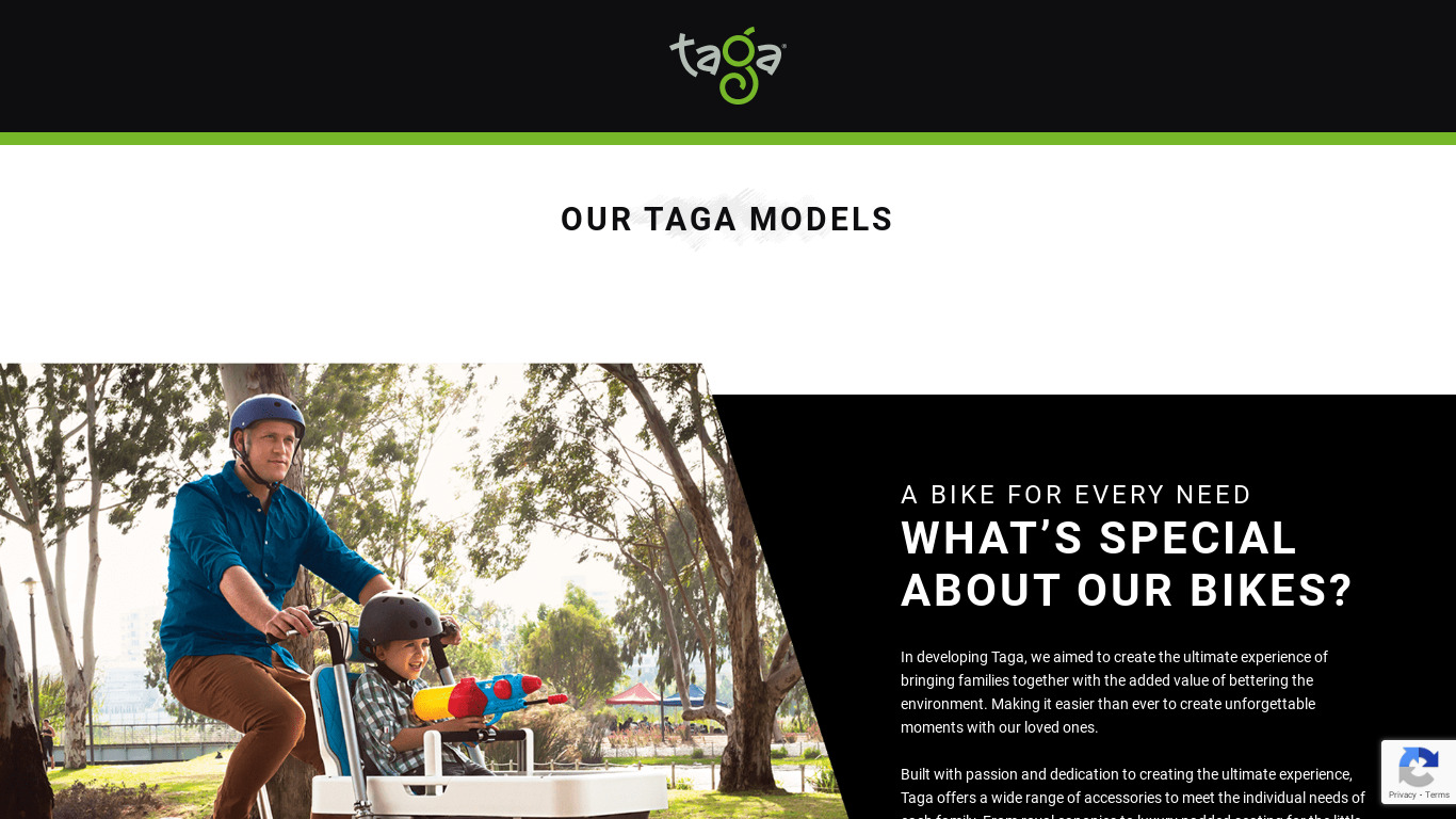 Taga Landing page