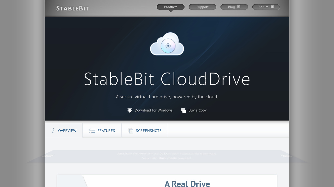 StableBit CloudDrive Landing page