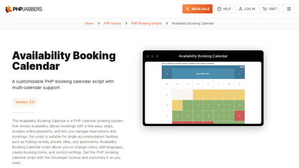 Availability Booking Calendar image