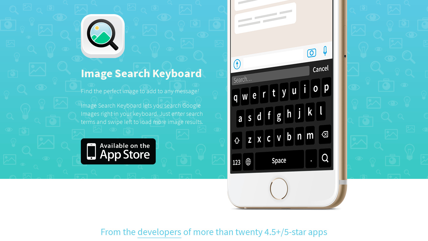 Image Search Keyboard Landing page