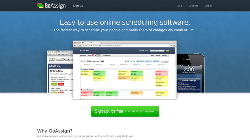 GoAssign Landing Page
