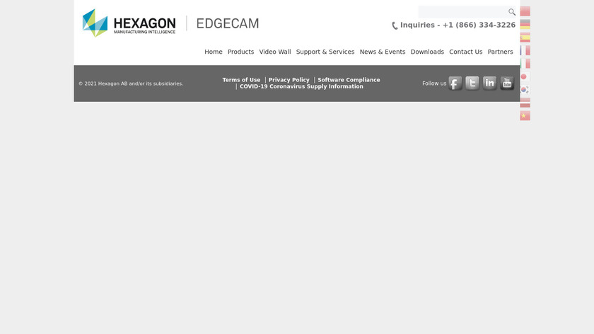 Edgecam Landing Page