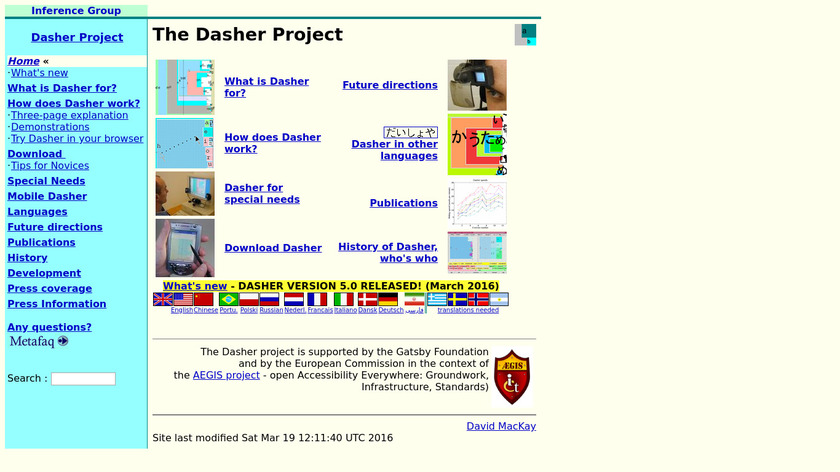 Dasher Landing Page