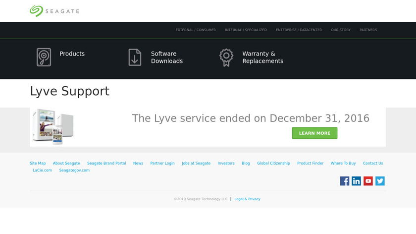 Lyve Home Landing Page